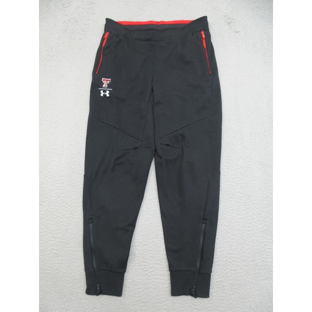 Texas Tech Red Raiders Under Armour Jogger Pants Mens Medium Black NCAA Football
